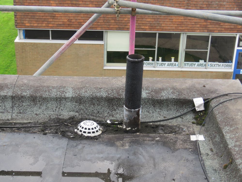 Daklekkage in Kessel